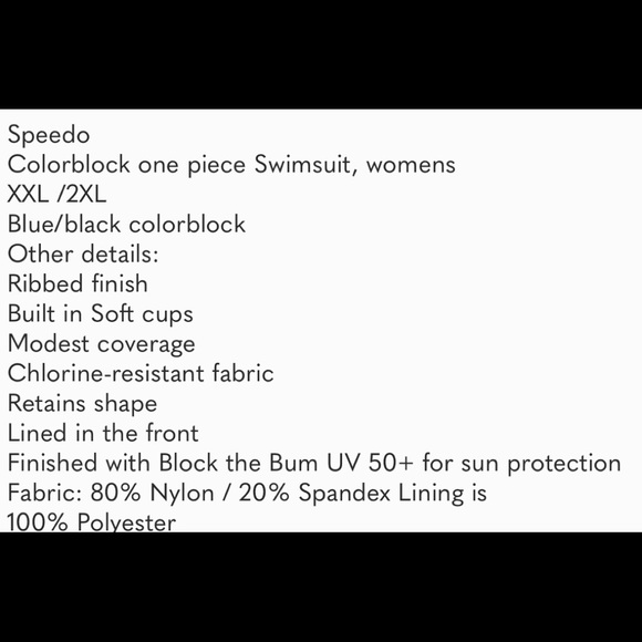 GUC Speedo color block one piece swimsuit - Picture 12 of 12